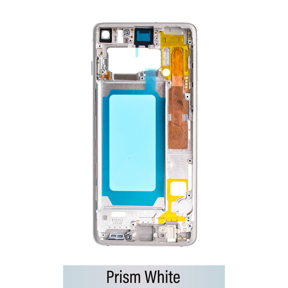 Chassis Mid Frame Cover Replacement Assembly for Samsung Galaxy S10 G973F-Prism White Chassis Mid Frame Cover Replacement Assembly for Samsung Galaxy S10 G973F-Prism White